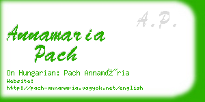 annamaria pach business card